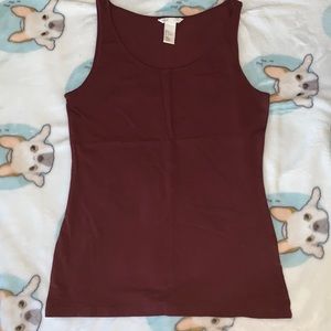 Burgundy Basic Tank Top